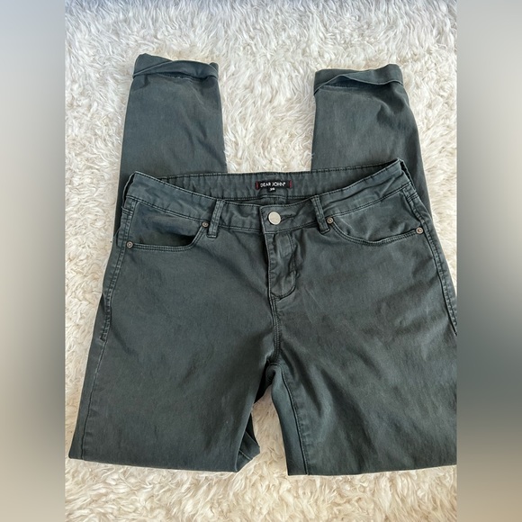 Dear John size 26. Cuffed ankle navy blue pants - Picture 2 of 3